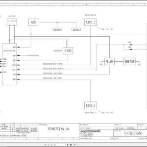 Demag AC 95 Electrical Diagram 54303640 1995 EN DE