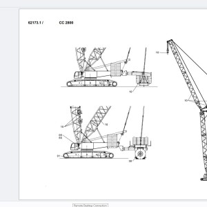 Terex Demag CC2800 62173 Spare Parts Catalog