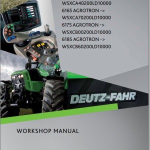 Deutz-Fahz 6155 AGROTRON to 6185 AGROTRON Workshop Manual