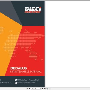 DIECI Dedalus 28.7 28.9 30.7 30.9 Use and Maintenance Manual AXH1221