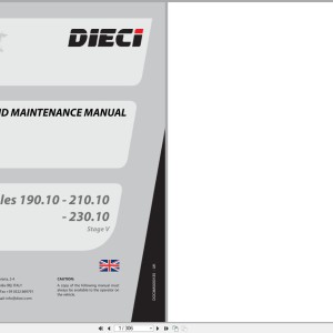 DIECI Hercules 190.10 210.10 230.10 Use Maintenance Manual DOCMA0000135