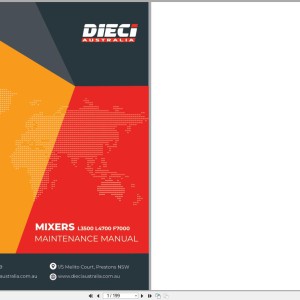DIECI L3500 L4700 F7000 Maintenance Manual AXH1157