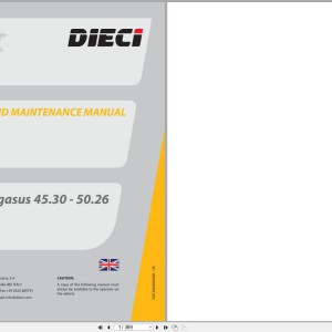 DIECI Pegasus 45.30 50.26 Use Maintenance Manual DOCMA0000008