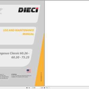 DIECI Pegasus 60.26 60.30 75.25 Use Maintenance Manual DOCMA0000148
