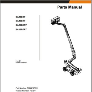 Dingli BA24ERT BA28ERT BA24BERT BA28BERT Parts Manual SM042020111 Rev2.0