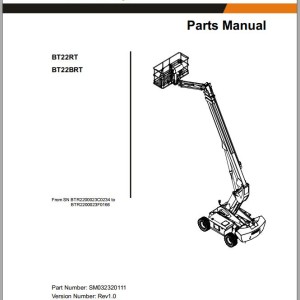 Dingli BT22RT BT22BRT Parts Manual SM032320111 Rev1.0