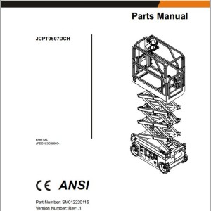 Dingli JCPT0607DCH Parts Manual SM012220115 Rev1.1