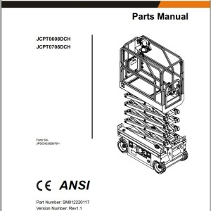 Dingli JCPT0608DCH JCP0708DCH Parts Manual SM012220117 Rev1.1