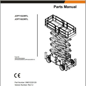 Dingli JCPT1523RTL JCPT1823RTL Parts Manual SM012220129 Rev1.2