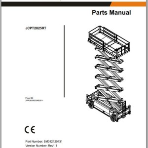 Dingli JCPT2825RT Parts Manual SM012120131 Rev1.1