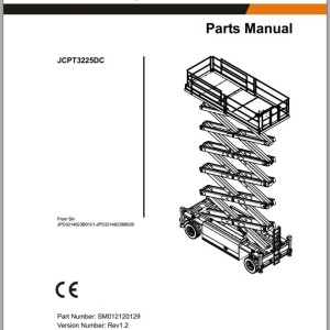 Dingli JCPT3225DC Parts Manual SM012120129 Rev1.2