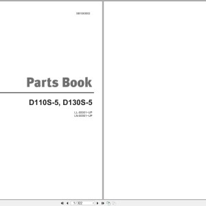 Doosan D110S-5 D130S-5 Parts Book SB1083E02