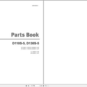 Doosan D110S-5 D130S-5 Parts Book SB1083E14