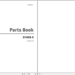 Doosan D160S-5 Parts Book SB1084E02