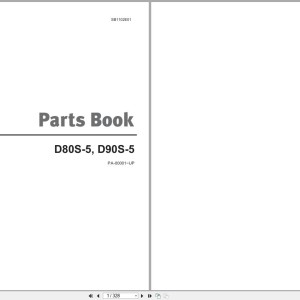 Doosan D80S-5 D90S-5 Parts Book SB1102E01