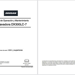 Doosan DX300LC-7 Operation and Maintenance Manual 950106-02119DES