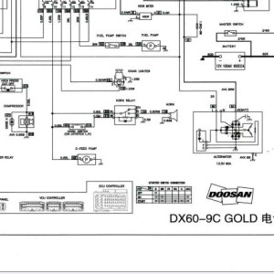 Doosan DX60-9C GOLD Electrical Schematics