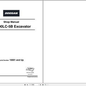 Doosan DX800LC-5B Shop Manual 950106-01849E