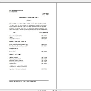 Doosan B13T-2 B15T-2 B18T-2 Electric Schematic Service Operation & Maintenance Manual SB2083E