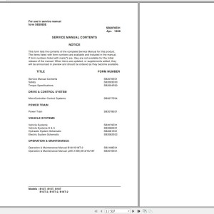 Doosan B13T B15T B18T B13T-2 B15T-2 B15T-2 Electric Schematic Service Operation & Maintenance Manual SB2083E00