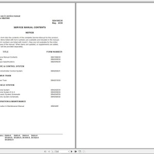 Doosan B20S-5 B25S-5 B30S-5 B32S-5 Electric Schematic Service Operation & Maintenance Manual SB4196E