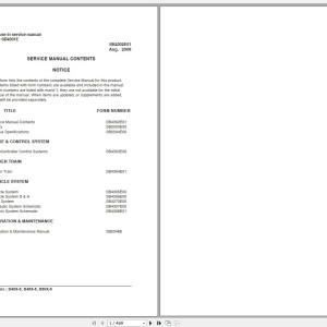 Doosan B40X-5 B45X-5 B50X-5 Electric Schematic Service Operation & Maintenance Manual SB4301E