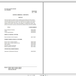 Doosan BR10S BR16JW Electric Schematic Service Operation & Maintenance Manual SB2210E00