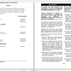 Doosan BR14JW-7 BR16JW-7 Electric Schematic Service Operation & Maintenance Manual SB4392E