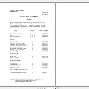 Doosan D20 25 30 33S-5 D33C-5 G20 30E-5 G20 25 33P-5 Electric Schematic Service Operation & Maintenance Manual SB4249E