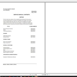 Doosan D50A-2 D60A-2 D70A-2 Electric Schematic Service Operation & Maintenance Manual SB4023E00