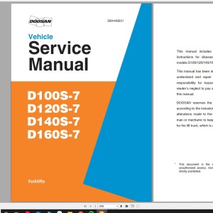 Doosan D100S-7 D120S-7 D140S-7 D160S-7 Service Manual SB4448E00