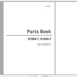 Doosan D100S-7 D120S-7 Part Book SB1183E00