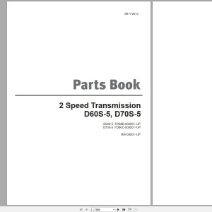 Doosan D60S-5 D70S-5 Part Book SB1112E12 