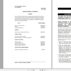 Doosan DV180 200 250S-7 Electric Schematic Service Operation & Maintenance Manual SB4402E