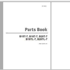 Doosan B15T-7 B18T-7 B20T-7 B18TL-7 B20TL-7 Part Book SB1188E01