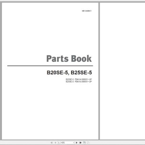 Doosan B20SE-5 B25SE-5 Part Book SB1248E01