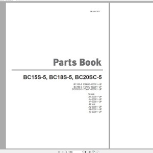 Doosan BC15S-5 BC18S-5 BC20SC-5 Part Book SB1087E17