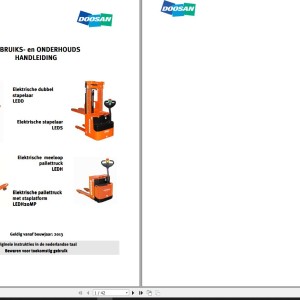 Doosan LEDD LEDS LEDH LEDH 20MP Operation and Maintenance Manual
