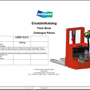 Doosan LEDS 12 5C Part Book