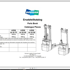Doosan LEDS 14-16 Part Book