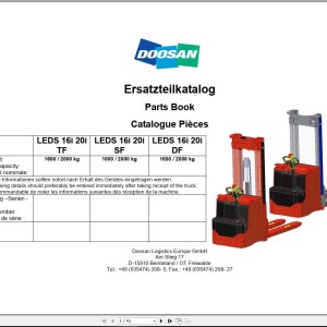 Doosan LEDS 16-20 i Part Book