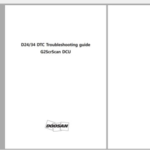 Doosan Engine D24 D34 DCU-SCR DTC Troubleshooting Fault Codes SB4453E00