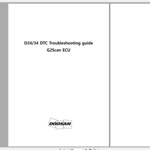 Doosan Engine D24 D34 ECU DTC Troubleshooting Fault Codes SB4453E00