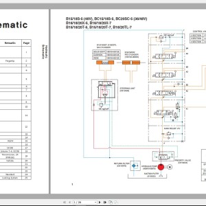 Doosan B Series D Series G Series Hydraulic Schematic SB4450E
