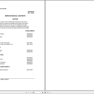 Doosan G50S-2 G60S-2 G70S-2 Electric Schematic Service Operation & Maintenance Manual SB4088E00