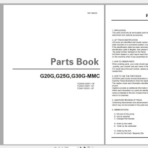 Doosan G20G G25G G30G-MMC Part Book SB1186E