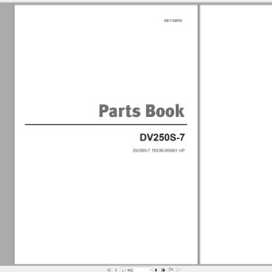Doosan DV250S-7 Part Book SB1134E05