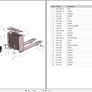 Doosan LEDH18 LEDH20 LEDH22 Equipment Parts Catalog SB1146