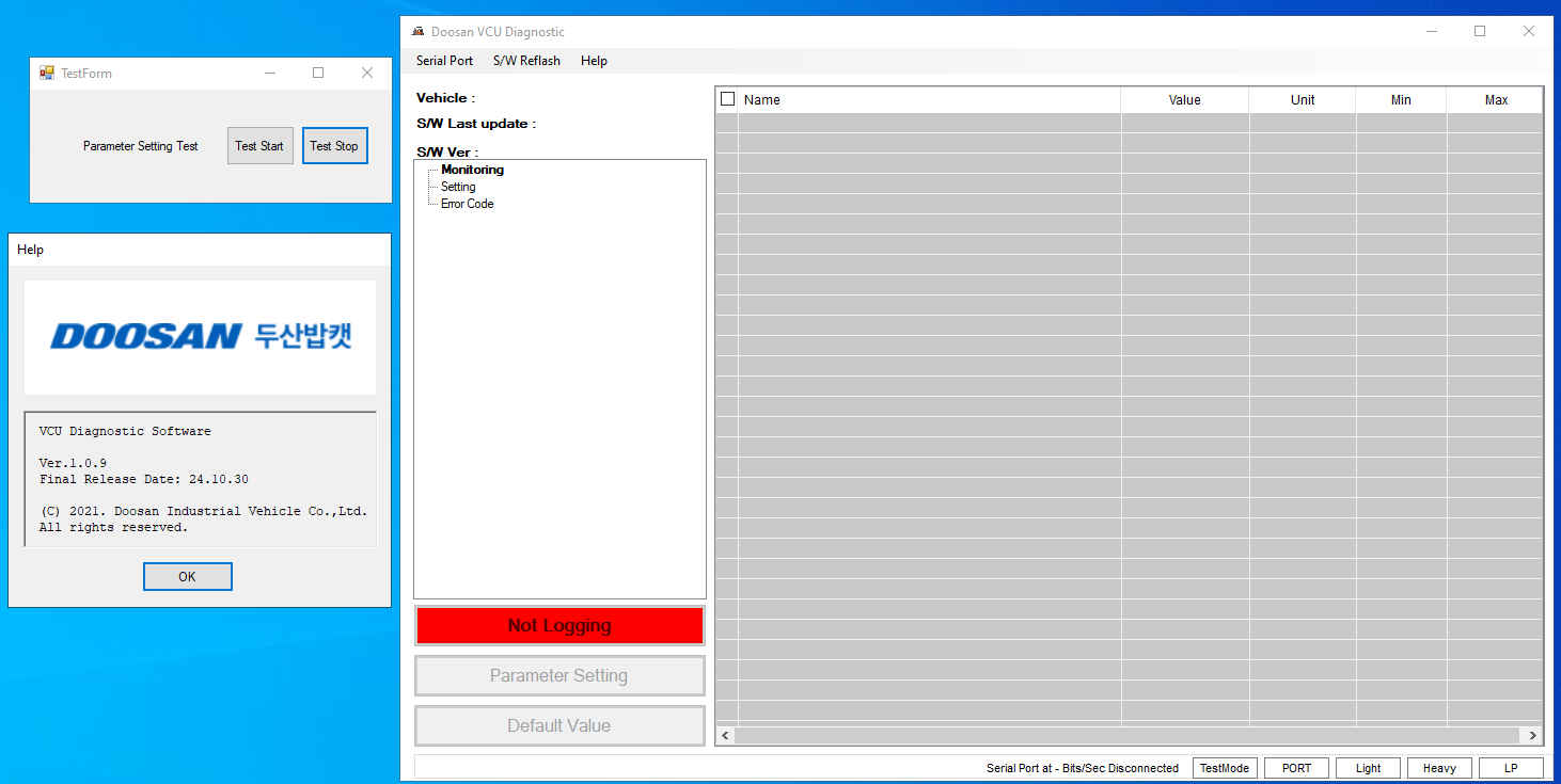 Doosan VCU 1.0.9 – Diagnostic Solution