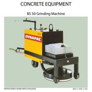Dynapac BS50 Instruction Spare Parts Catalog